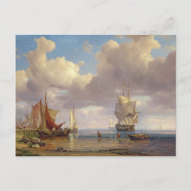 Cartão Postal Mar Calmo, 1836 (Frente)