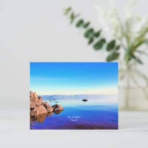 Cartão Postal Mar da Galileia, fotografia cênica de Israel