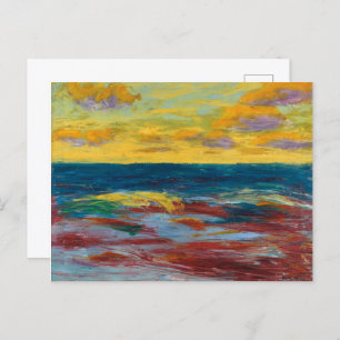 Cartão Postal Mar de Alsen   Emil Nolde  
