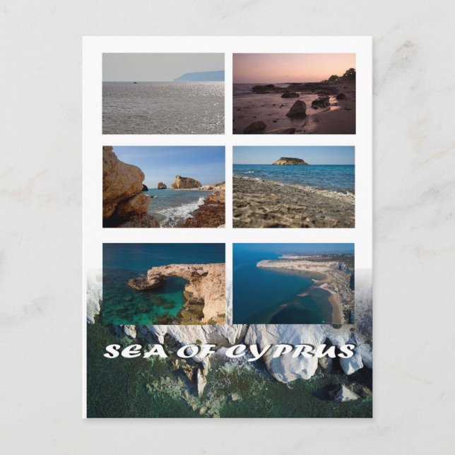 Cartão postal Mar de Chipre (Frente)