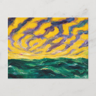 Cartão Postal Mar de Outono Emil Nolde