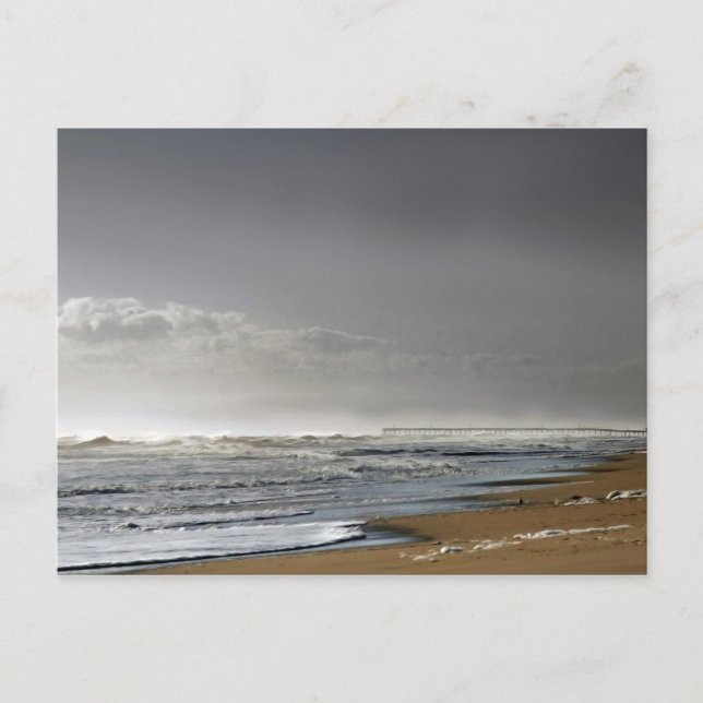 Cartão Postal Mar de Tempestade, Cais Distantes (Frente)