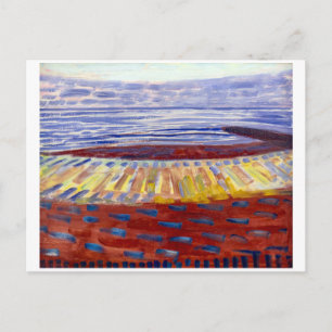 Cartão Postal Mar Depois do Pôr do Sol Piet Mondrian