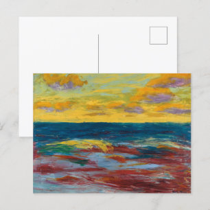 Cartão Postal Mar do Alsen Emil Nolde