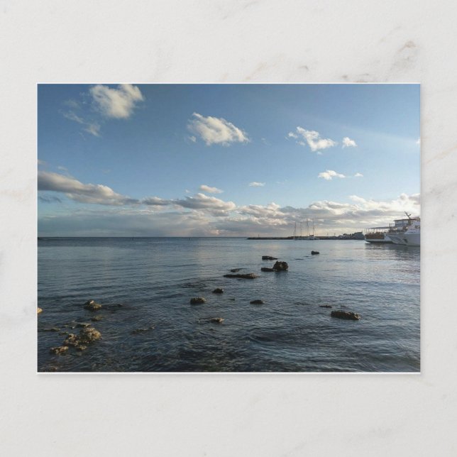 Cartão Postal Mar Mediterrâneo, Chipre (Frente)