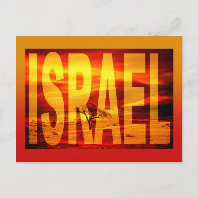 Cartão Postal mar morto israel (Frente)