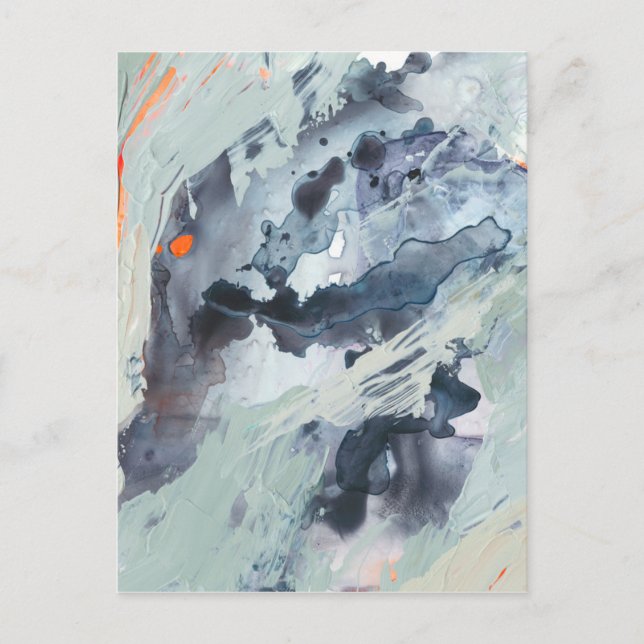 Cartão Postal Mar Polifônico - Azul (Frente)