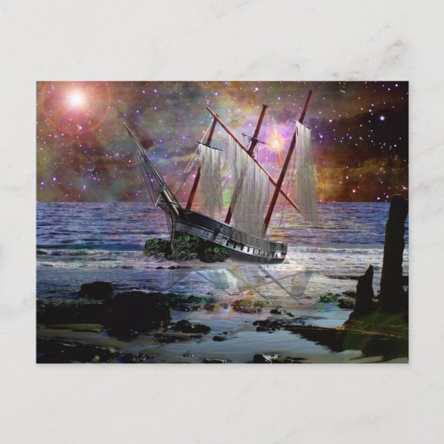 Cartão Postal Mar sem rumo (Frente)