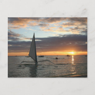 Cartão Postal Mar Sunset
