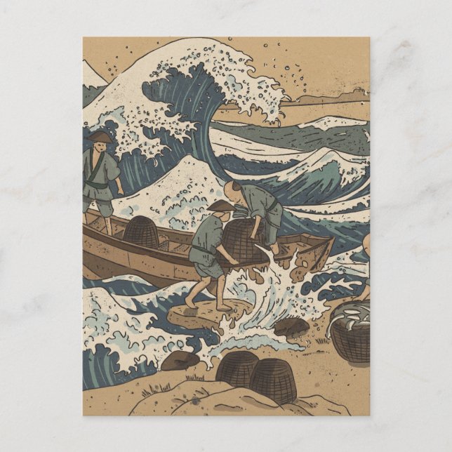 Cartão Postal Mar Tempestuoso (Frente)