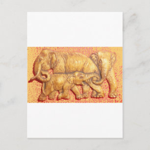 Cartão Postal Mara Elephants africana ameaçada