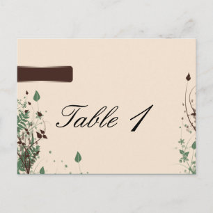 Cartão Postal Maravilha Natural no Número da Tabela Casada Ivory