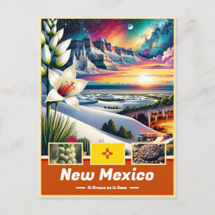 Cartão Postal Maravilhas da Paisagem Encantada do Novo México