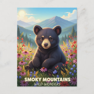 Cartão Postal Maravilhas Selvagens das Montanhas Smokey de Gatli