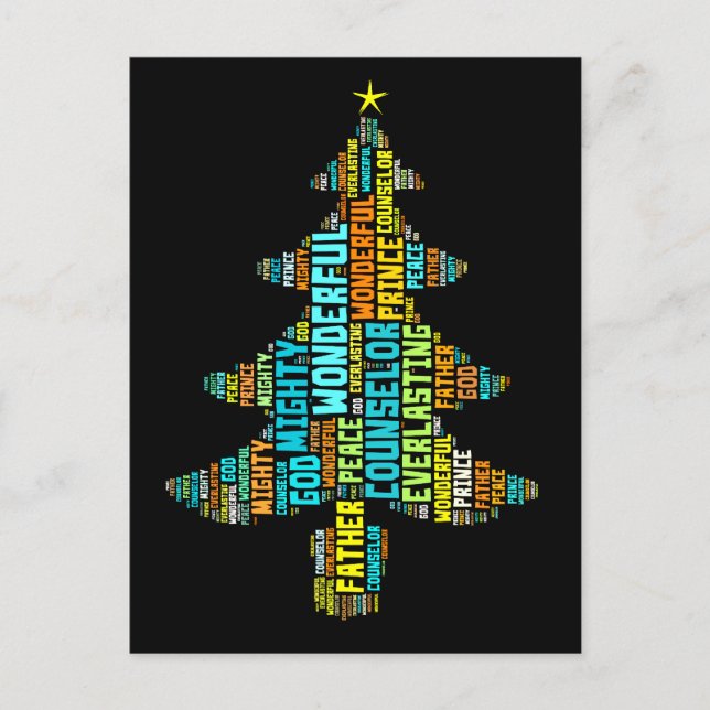 Cartão Postal Maravilhoso Conselheiro Poderoso Príncipe da Paz (Frente)