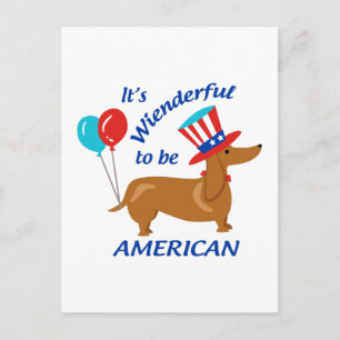 Cartão Postal Maravilhoso De Ser Americano