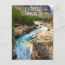Marble Canyon Scenic Waterfall no Parque Kootenay 