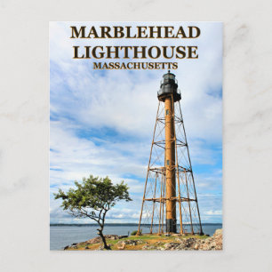 Cartão Postal Marblehead Lighthouse, Massachusetts Postcard