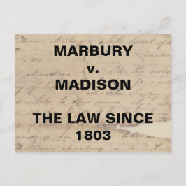 Cartão Postal Marbury Madison Freios e Contrapesos Resistência