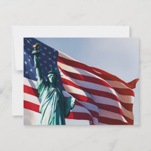 Cartão Postal Marca Americana Lady Liberty