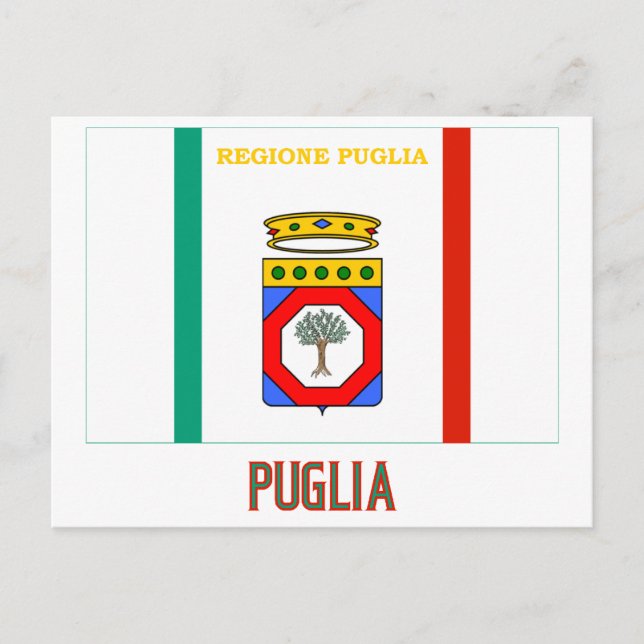 Cartão Postal Marca Puglia com nome (Frente)