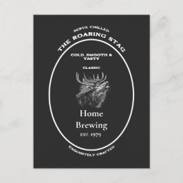 Cartão Postal Marca registrada, o cervo bramindo, personalizável