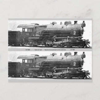 Cartão Postal Marcador da fotografia da estrada de ferro do