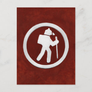 Cartão Postal Marcador de Rastreamento de Urso