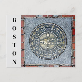 Cartão Postal Marcador Histórico de Liberdade para Boston Massac