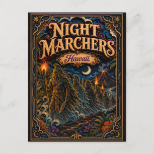 Cartão Postal Marchadores Noturnos Lendas Popcut Havaí