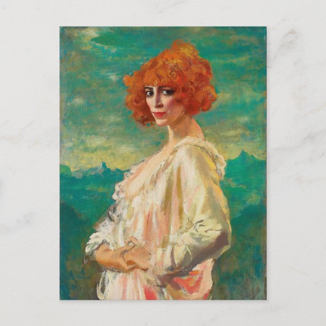 Cartão Postal Marchesa Casati de Augustus Edwin John (1919) (Frente)