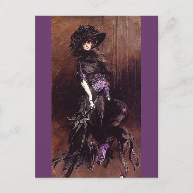 Cartão Postal Marchesa Luisa Casati - Boldini (Frente)