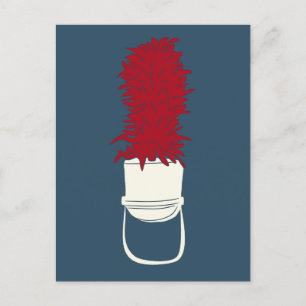 Cartão Postal Marching Banda Hat com Penas