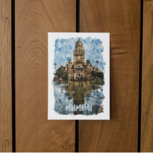 Cartão Postal Marco de Exibição de Cidade de Bombaim Índia