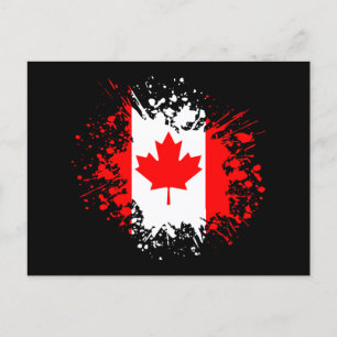 Cartão Postal Marco do Souvenir do Canadá, Viagem de Bandeira Br