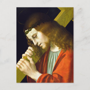 Cartão Postal Marco d'Oggiono Cristo Carregando a Cruz
