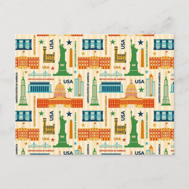 Cartão Postal Marco dos Estados Unidos da América (Frente)