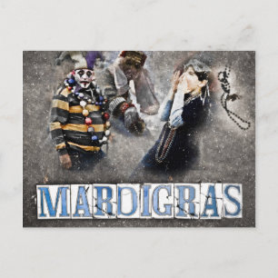 Cartão Postal Mardi Gras