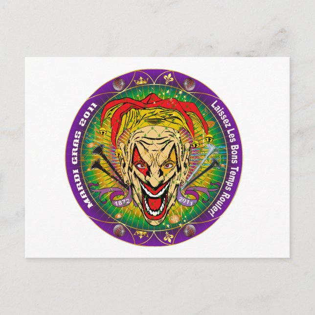 Cartão Postal Mardi Gras 2011 Joker-V-3 (Frente)