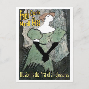 Cartão Postal Mardi Gras French Quarter