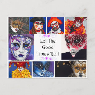 Cartão Postal Mardi Gras Good Times 