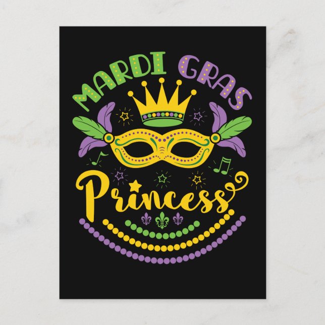 Cartão Postal Mardi Gras Princess (Frente)