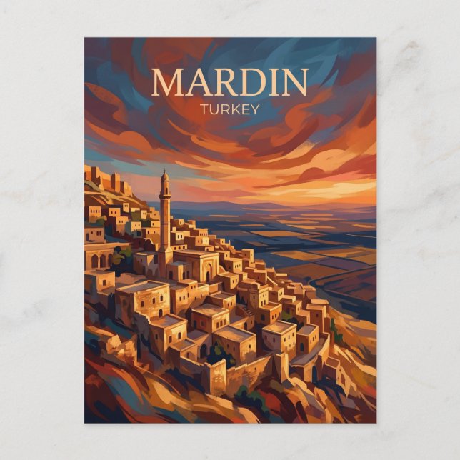 Cartão Postal Mardin Turquia (Frente)