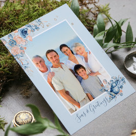 Cartão Postal Marés & Cumprimentos Natal Náutico Foto Chic