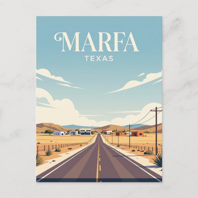 Cartão Postal Marfa EUA (Frente)