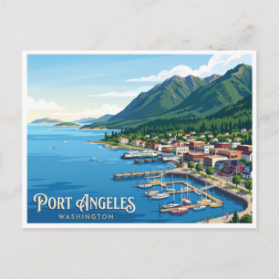 Cartão Postal Margem de Port Angeles Washington