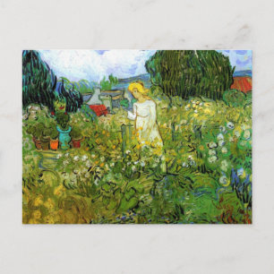 Cartão Postal Marguerite Gachet em Jardim, Van Gogh, Arte Vintag