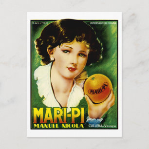Cartão Postal Mari Pi Orange