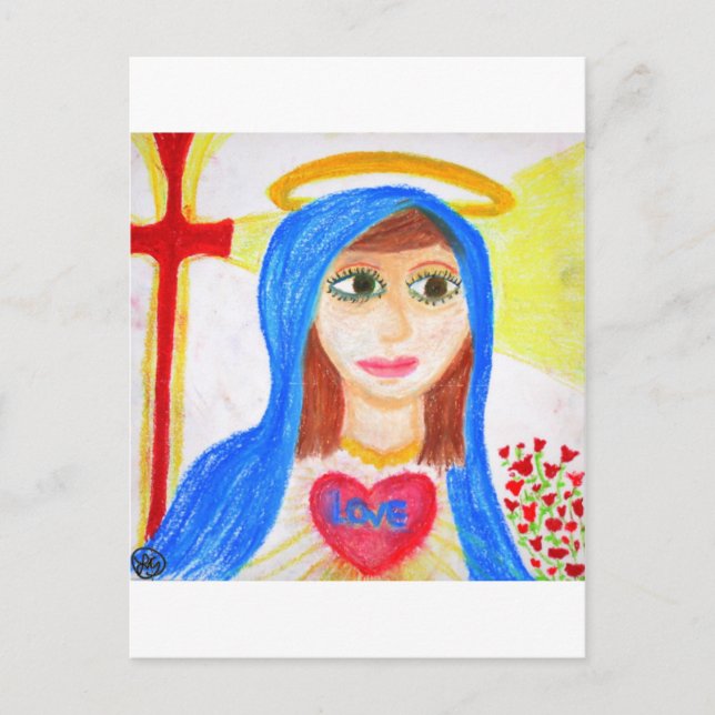 Cartão Postal Maria, Mãe do Amor (Frente)