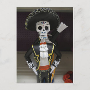 Cartão Postal Mariachi Skeleton